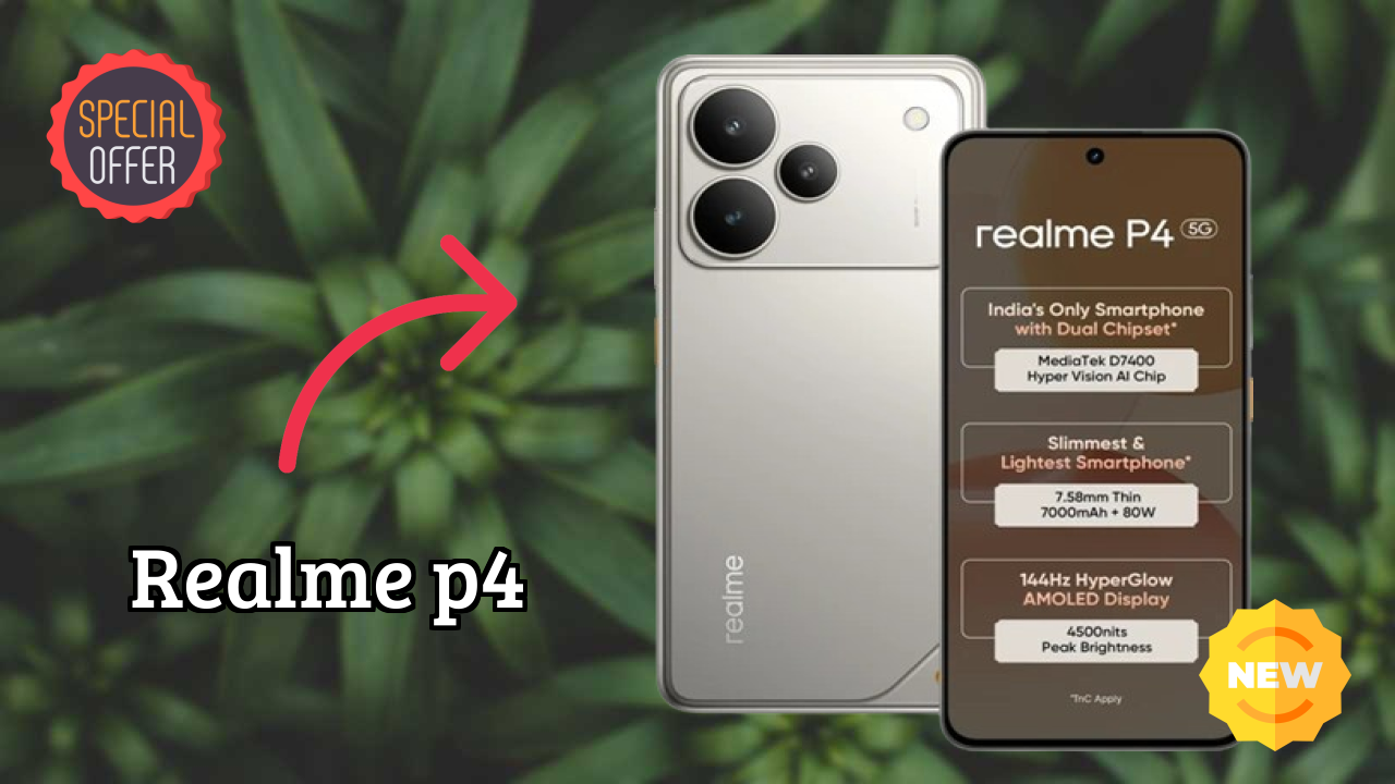 Realme P4 at ₹19,499 - Best Features Highlighted